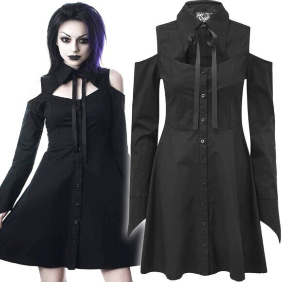 Killstar Dresses & Skirts - Killstar Exorcista Shirt Dress - L / Black